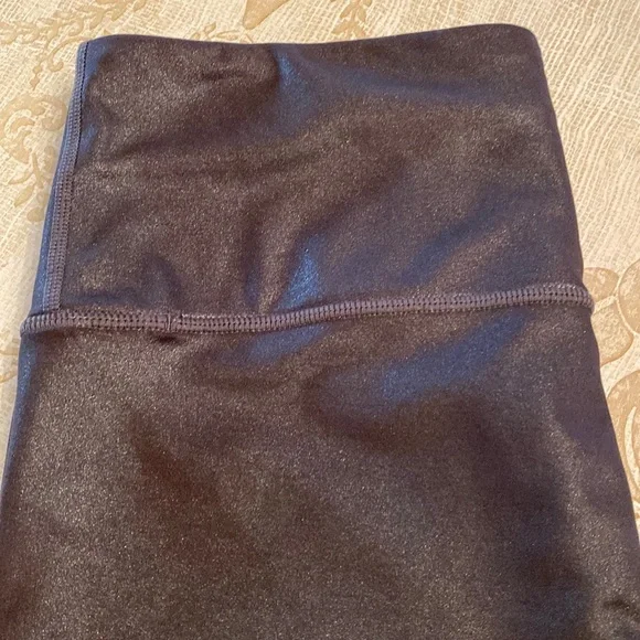 Athleta Elation High Rise Gray Silver Shimmer Leggings M - Picture 6 of 13